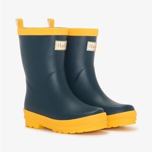 Hatley Kids' Navy and Yellow Rain Boots